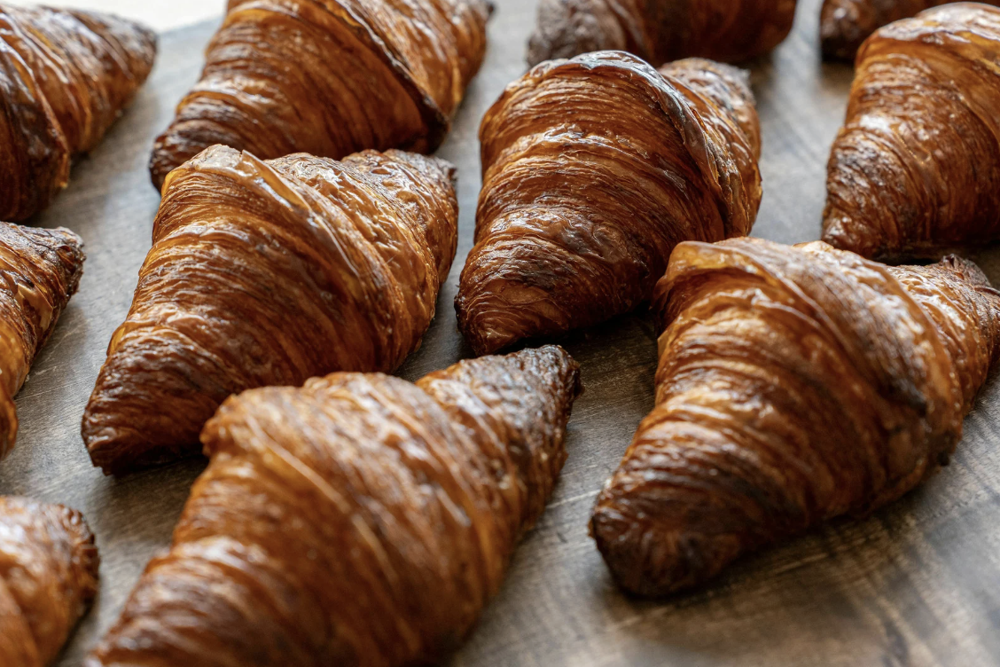 Freshly baked croissant